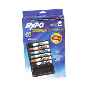 7-Pc Dry Erase Marker Set (Chisel Tip)