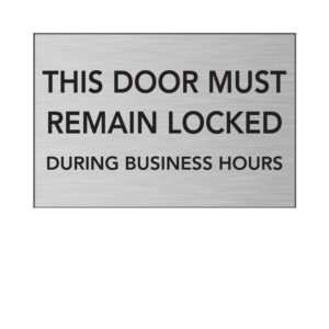 This Door Must Remained Locked