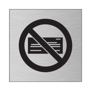 No Checks Signs