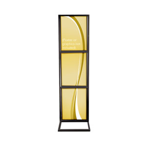 Triple Rectangular Tubing Sign Display