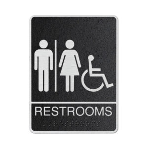 Restrooms (w/handicap symbol)