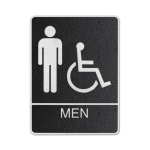 Men Restroom (w/handicap symbol)