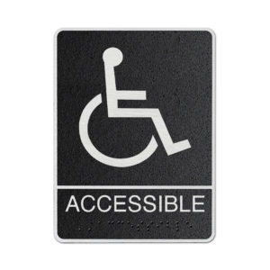 Accessible (w/handicap symbol)