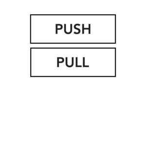 Push Pull Stickers - B