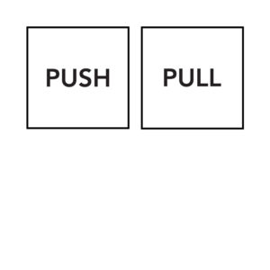 Push Pull Stickers - C