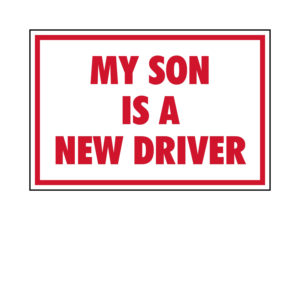 My Son Is A New Driver Sticker