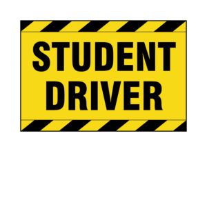 Student Driver Sticker