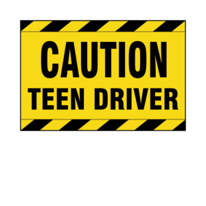 Caution Teen Driver Sticker