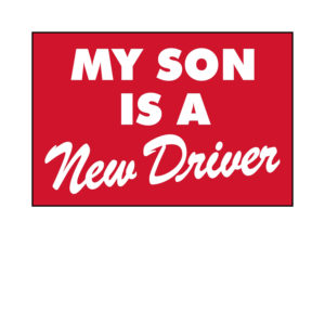 My Son Is A New Driver Sticker
