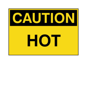 Caution - Hot Label