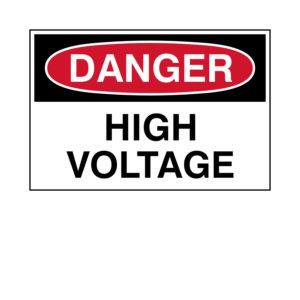 Danger - High Voltage Label
